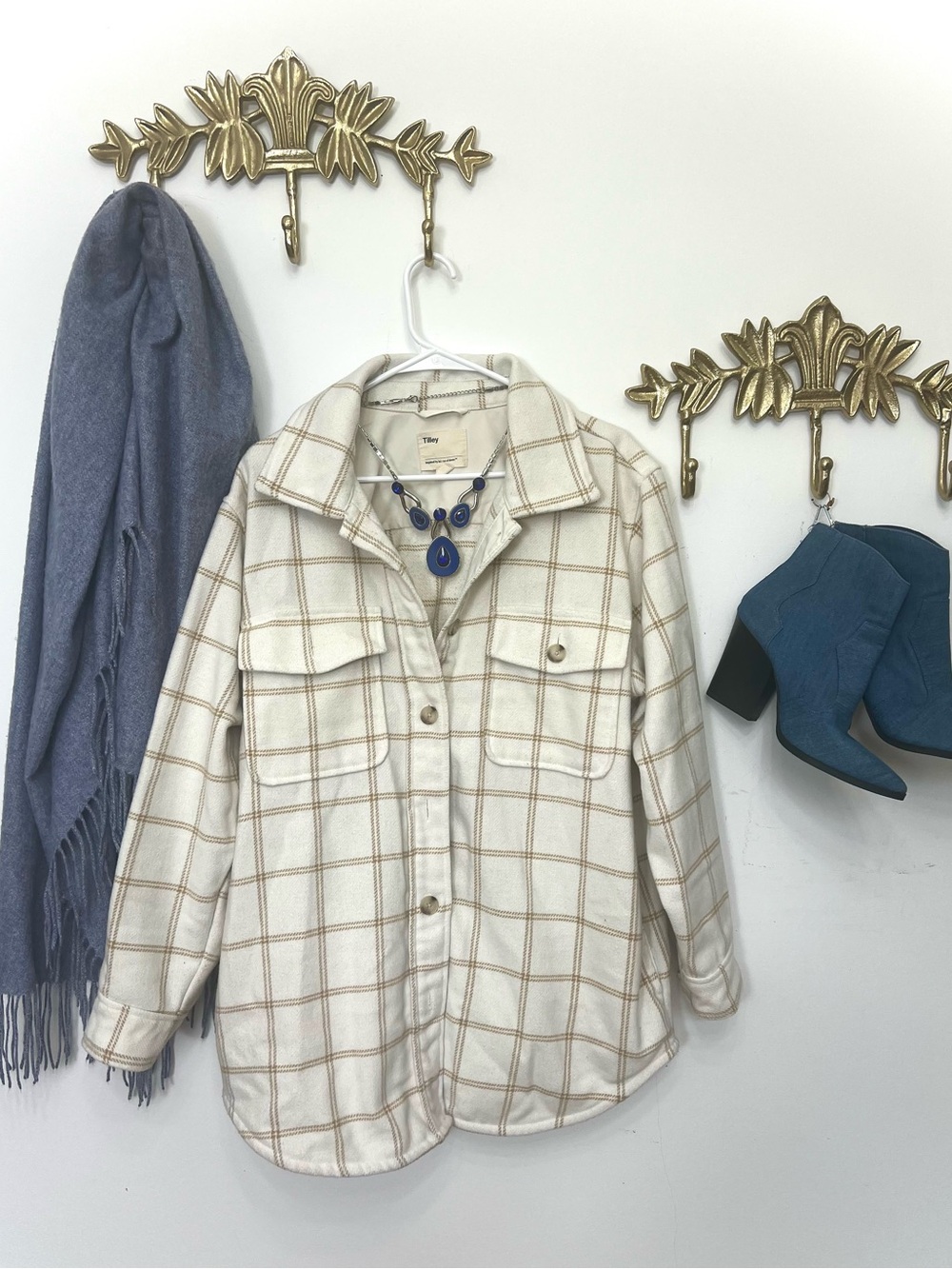 Tilley plaid XL Shacket ptp 25” l 33”